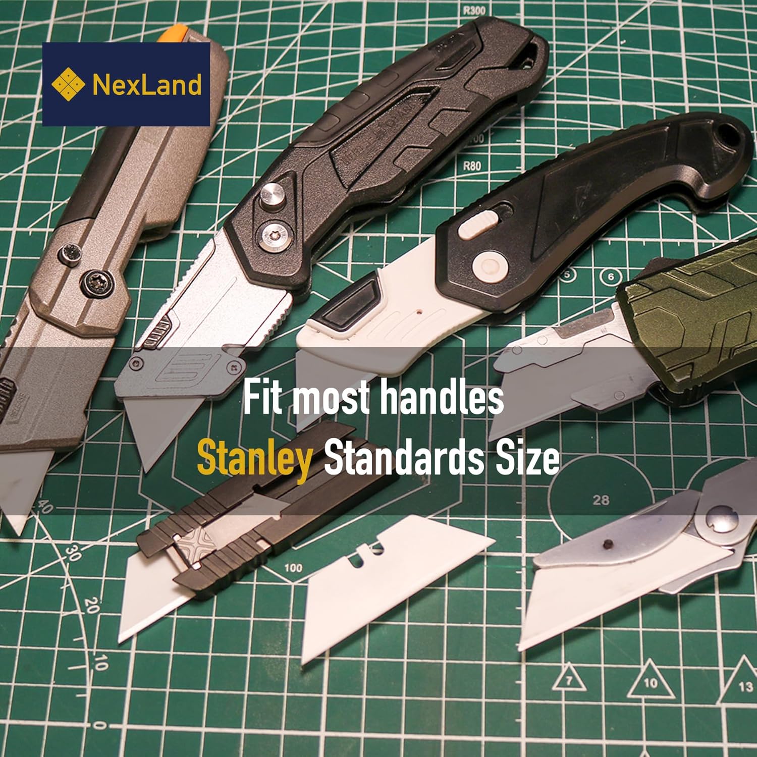 NexLand Ceramic Razor Blade 1992 Ultra-Sharp Box Cutter Utility Knife Blades (blade white-6pcs)