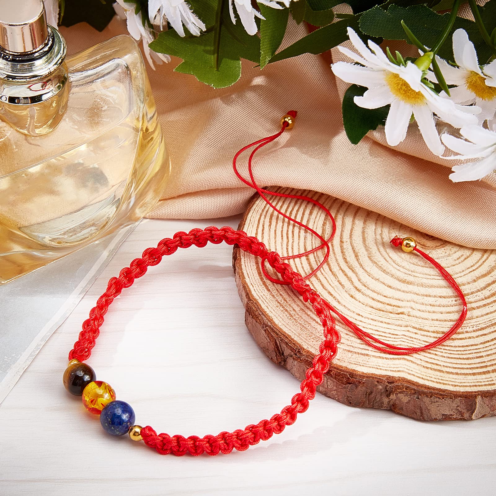 UNICRAFTALE 12pcs 12 Colors Nylon Bracelets Slider Bracelets Nylon Cord Chain Leather Bracelet With Brass Findings Adjustable Bracelet Necklaces For DIY Bracelet Making Women Jewelry Making