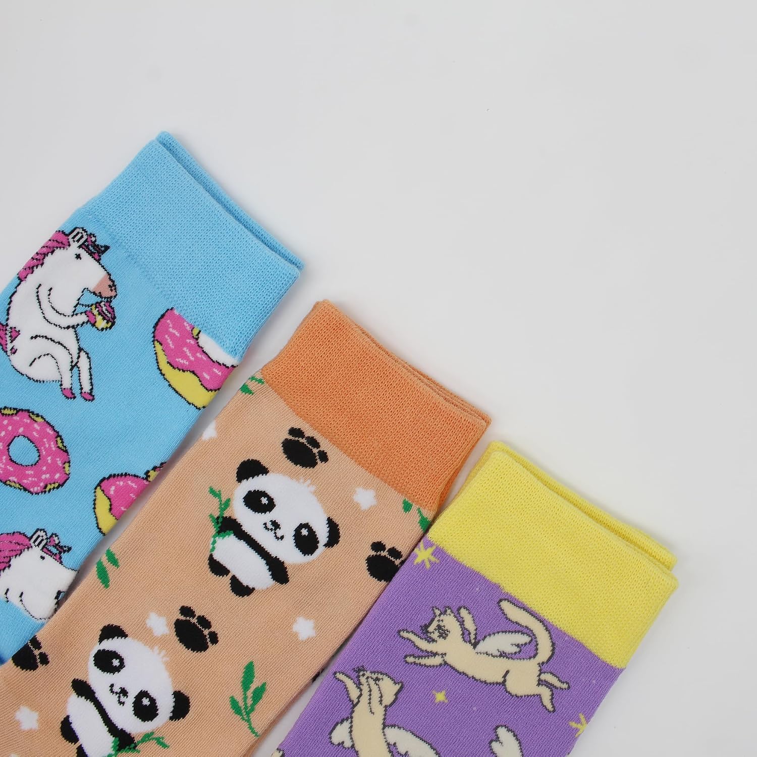 GLCMXMART Fun Socks for Women, Novelty Funny Crazy Cool funky Socks, Food Animal Cute Gifts for Women Girl