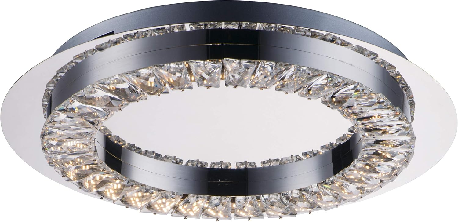 ET2 Charm-31W 1 LED Flush Mount-17 Inches Wide by 2.5 inches high