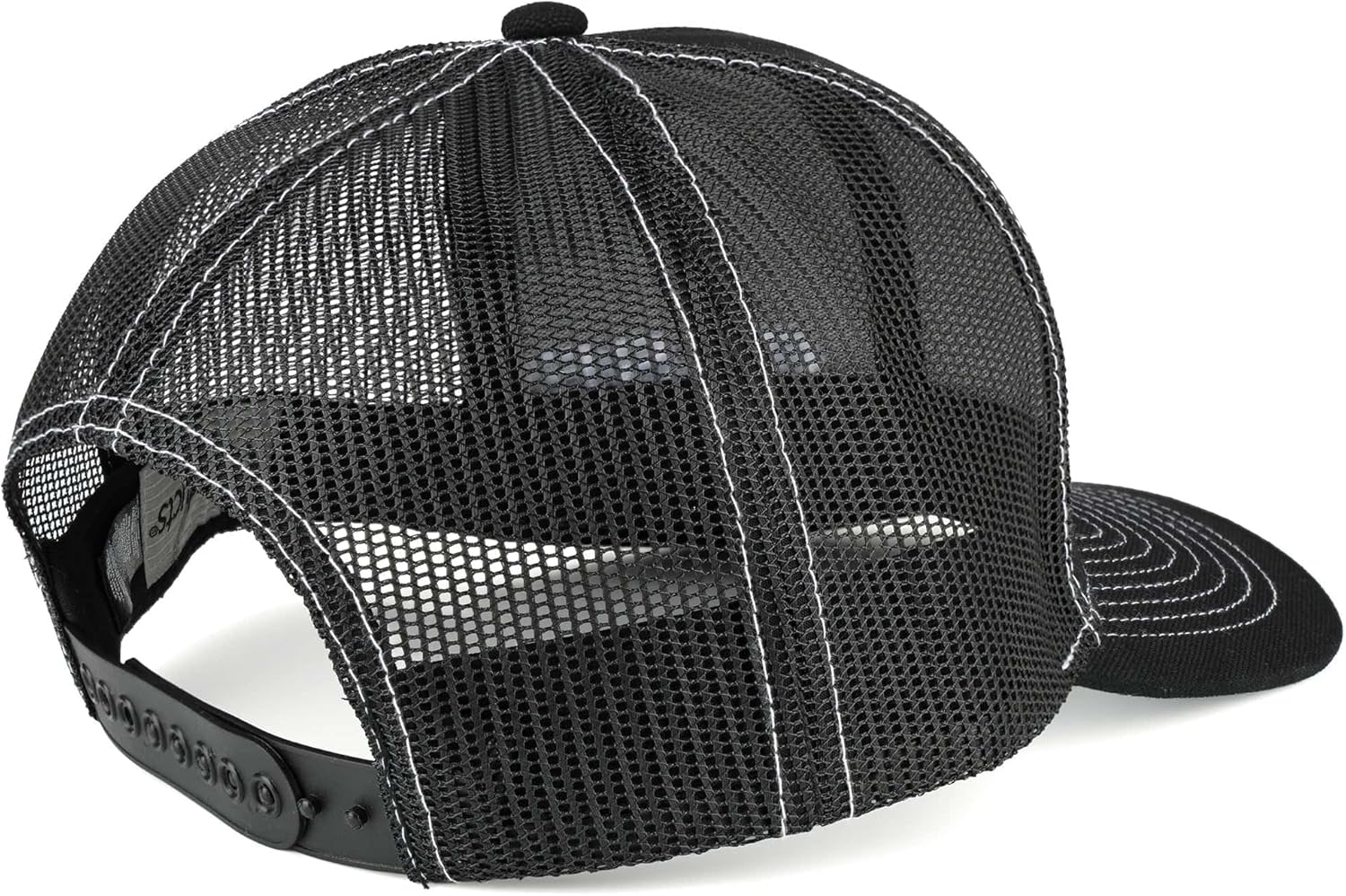 Case Construction Black Canvas Cap with Black Mesh Back 681022