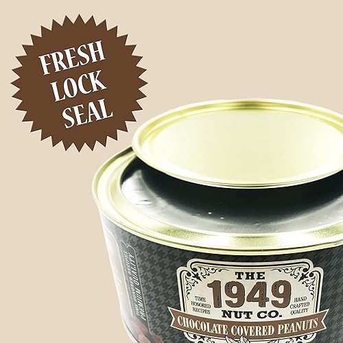 Vista 90 de The 1949 Nut Co. Cacahuetes gourmet salados estilo Virginia Fritos asados al aceite con un crujiente crujiente único extragrande, cocido a mano