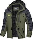 MAGCOMSEN Manteaux d'hiver à l'eau résistant aux hommes Manteau d'eau à couverture Parka Mountain Chaud Snow Veste de ski avec multi-pockets