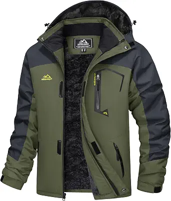 MAGCOMSEN Men's Winter Coats Water Resistant Ski Snow Jacket