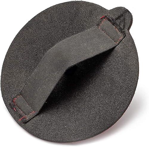 Glass Polish Soporte flexible de lijado manual de 5 pulgadas (4.921 in) para discos abrasivos de agarre de gancho y bucle de 5 pulgadas (4.921 in) -