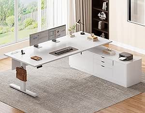 SEDETA Executive L-Shaped Electric Standing Desk, 71