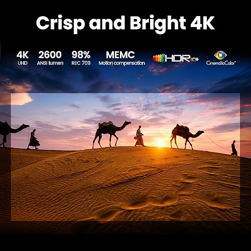 Miniatura 2 de BenQ Proyector LED GP520 4K HDR 2600lm para sala de estar para entretenimiento en el hogar con Google TV, modo cine automático, MEMC, Rec.709,