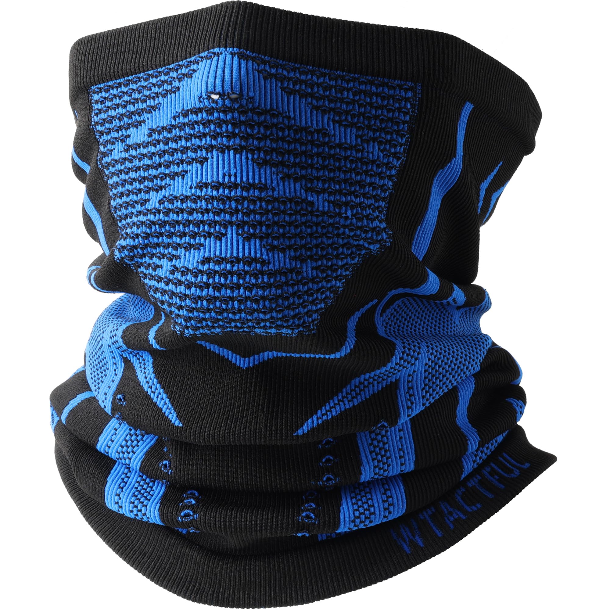WTACTFUL Schlauchschal Herren Halbe Sturmhaube Halstuch Herren Halswärmer Ski Mask Skimaske Halsschlauc Neck Gaiter Atmungsaktive für Winter Motorrad Laufen Fahren Skifahren Snowboarden Blau