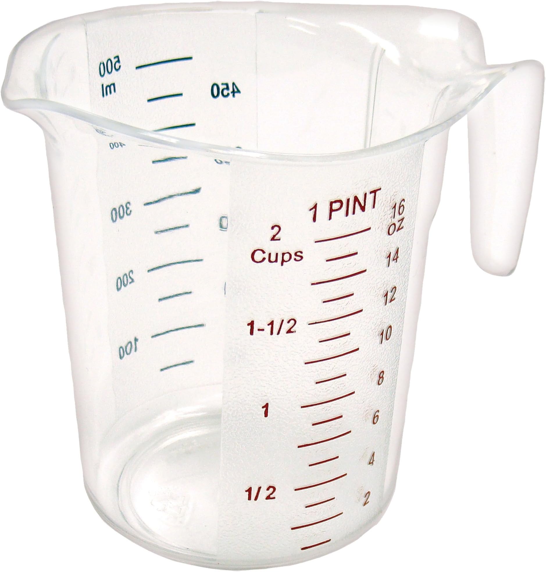 Winco Measuring Cup, Polycarbonate, 1-Pint