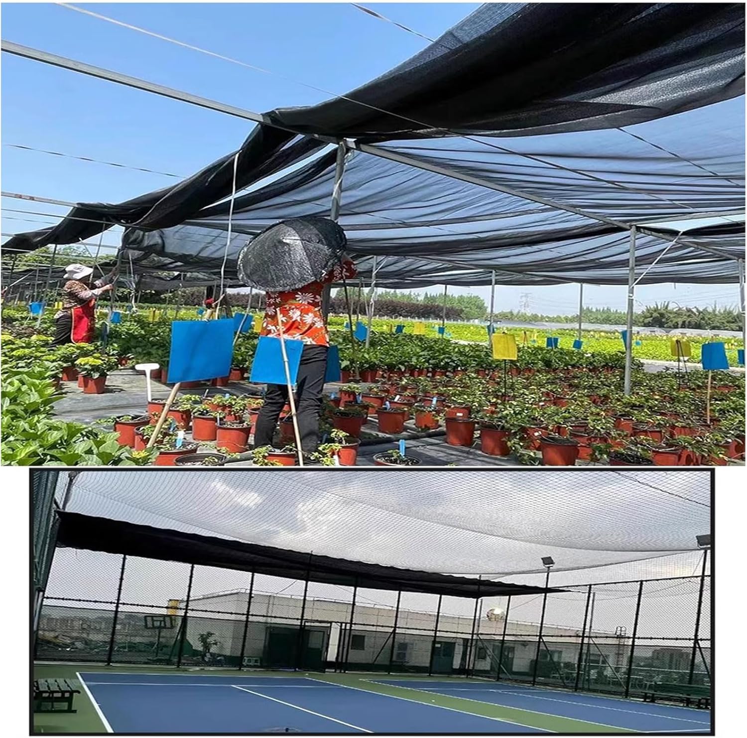 Shading Mesh with Grommets 1x5m, Patio Shade Netting, Breathable Sun Protection, Mesh Shade Cloth for Plants, for Garden Flower Car Plant Cover Patio Canopy Pergola Greenhouse