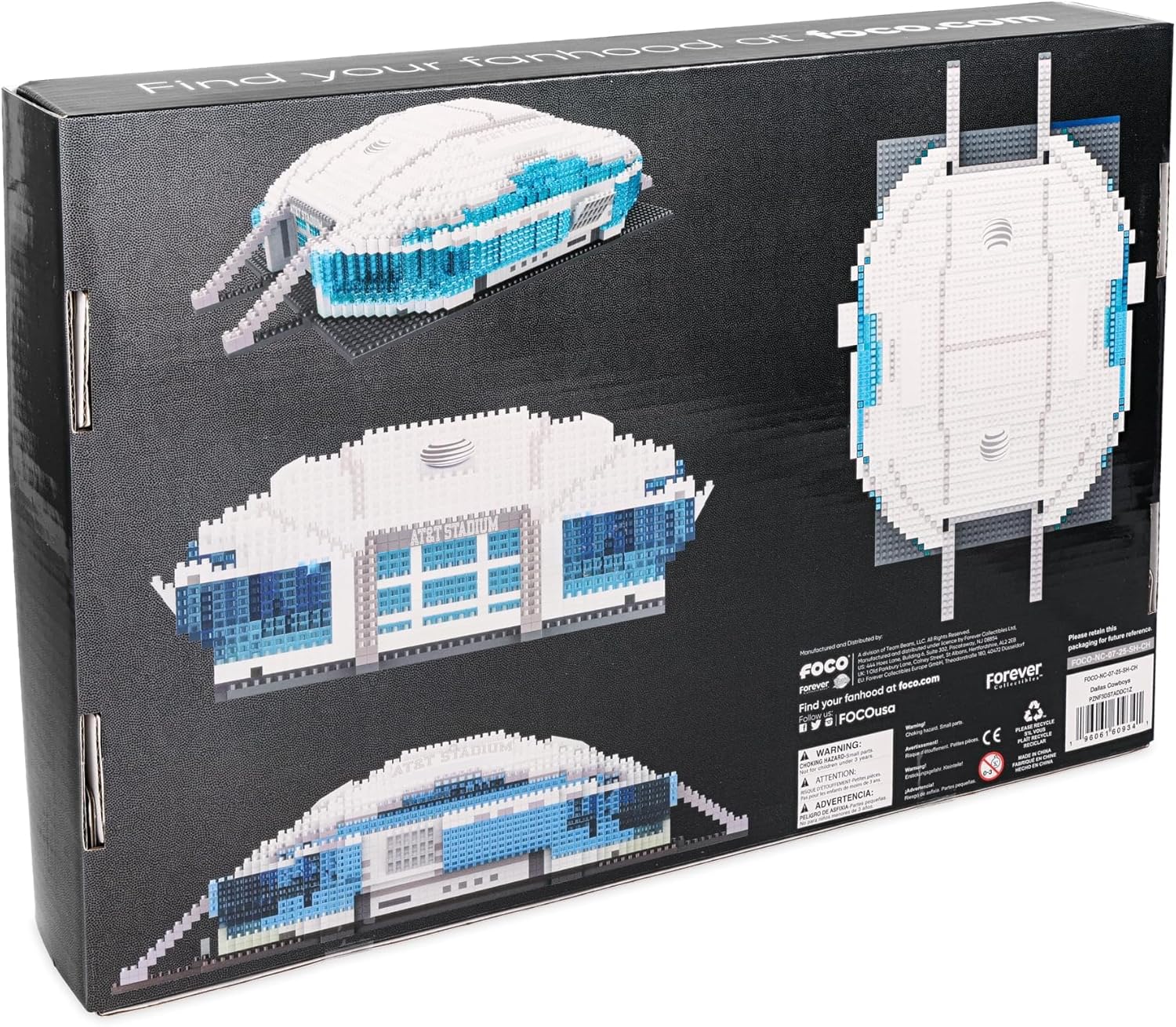 FOCO NFL 3D BRXLZ Stadium Building Block Set