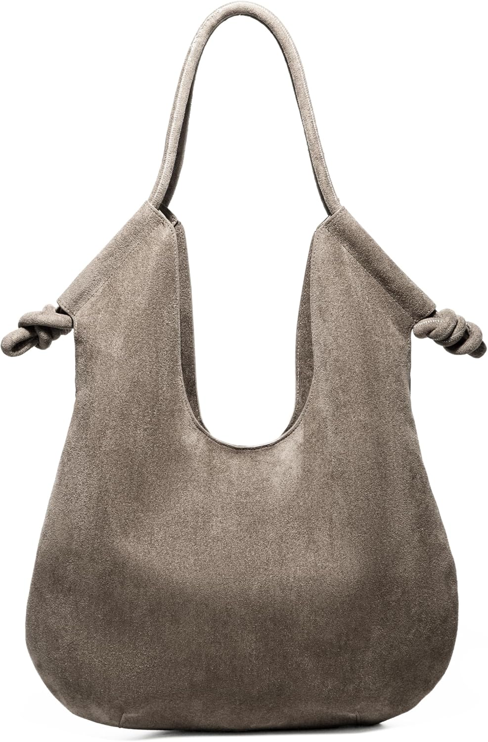 Large Suede Hobo Bags for Women Trendy Shoulder Bag Tote Satchel for Work Travel