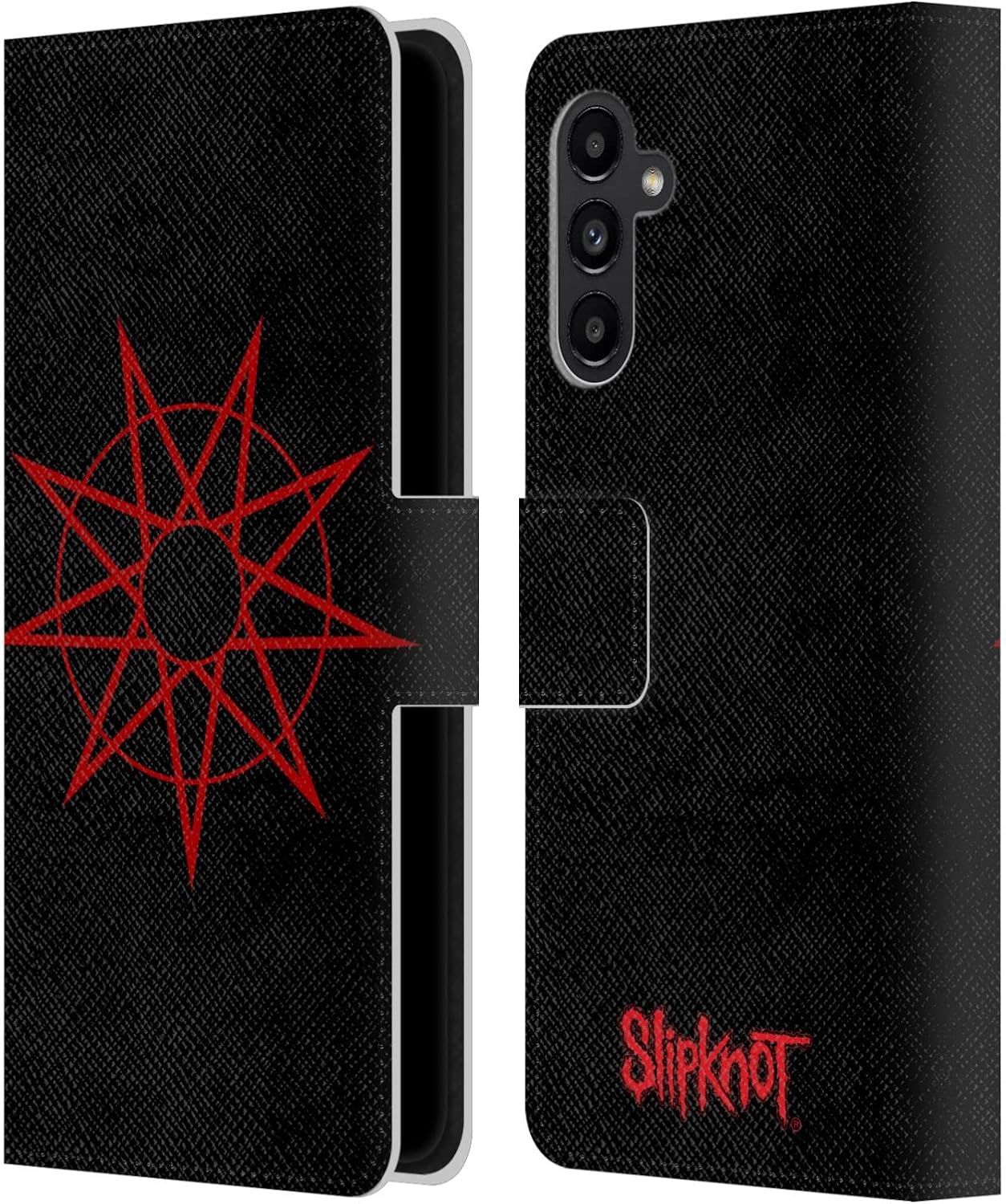 Head Case Designs Officially Licensed Slipknot Nanogram Key Art Leather Wallet Case Compatible with Samsung Galaxy A13 5G (2021)