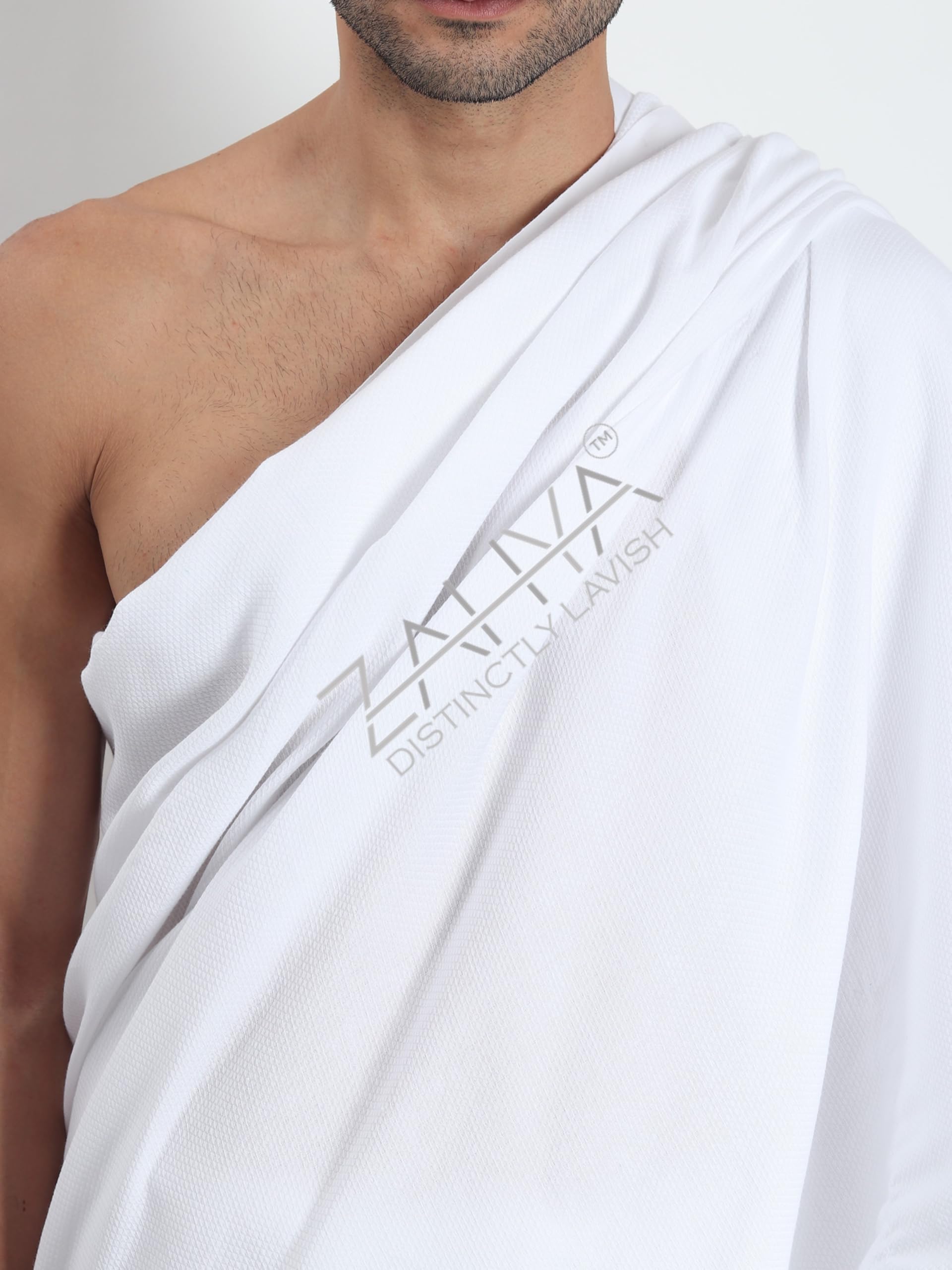 ZAHYA Cooltex Ihram for Adults – Breathable Cooling Fabric, Lightweight, Sweat Absorbent, Quick Dry – Hajj & Umrah 3