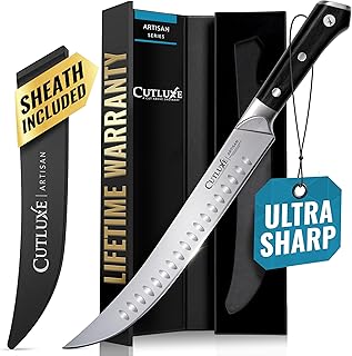 Sponsored Ad – Cutluxe Butcher Knife – 10″ Cimeter & Breaking Knife – Forged High Carbon German Steel – Full Tang & Razor Sharp – Ergonomic Handle Design – Artisan Series