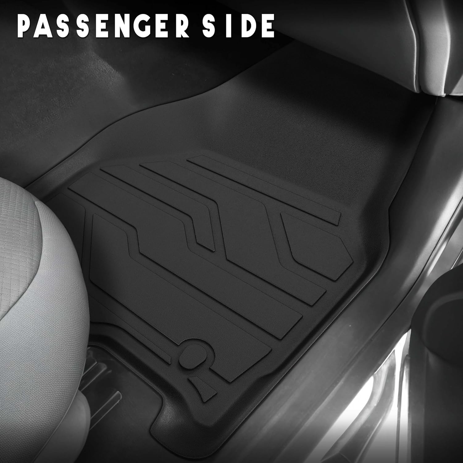 KARPAL Floor Mats for Ram 1500 Crew Cab 2002-2008(Quad Cab), 2500/3500 Crew Cab 2003-2009(Quad/Extended Cab), All Weather TPE Floor Liners 1st & 2nd Row Car Mats, Ram Accessories - Image 4