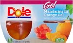 Dole Fruit Bowls Mandarin Oranges in Orange Gel, Healthy School Snacks, 123g, 24 Cups