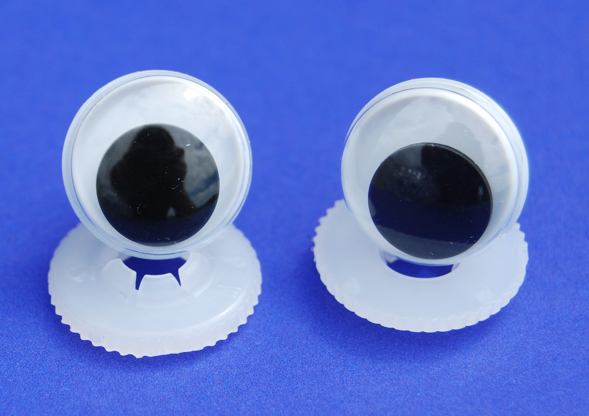 celloexpress Pack of 3 Pairs - Goo Goo Eyes with Plastic Backs - 25mm - Safety Eyes for Soft Toy or Teddy Bear Making