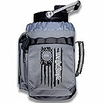 Iron Infidel Battle Bottle - One Gallon Insulated Water Bottle with Dual Carry Handles - 128 oz Tactical Stainless Steel Water Jug & Rugged Extra Large Sleeve With Storage (Betsy 128 Ounces)