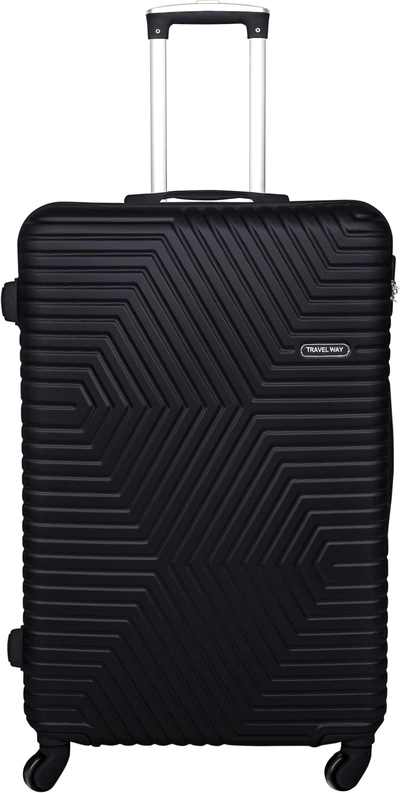 Lightweight Luggage Checked Bag- Durable Hard Shell 32 Inches Carry upto 40kg Suitcase for Unisex Travel | ABS Extra Large Hard with Spinner Wheels 4 (32 Inch (82 cm), Black)