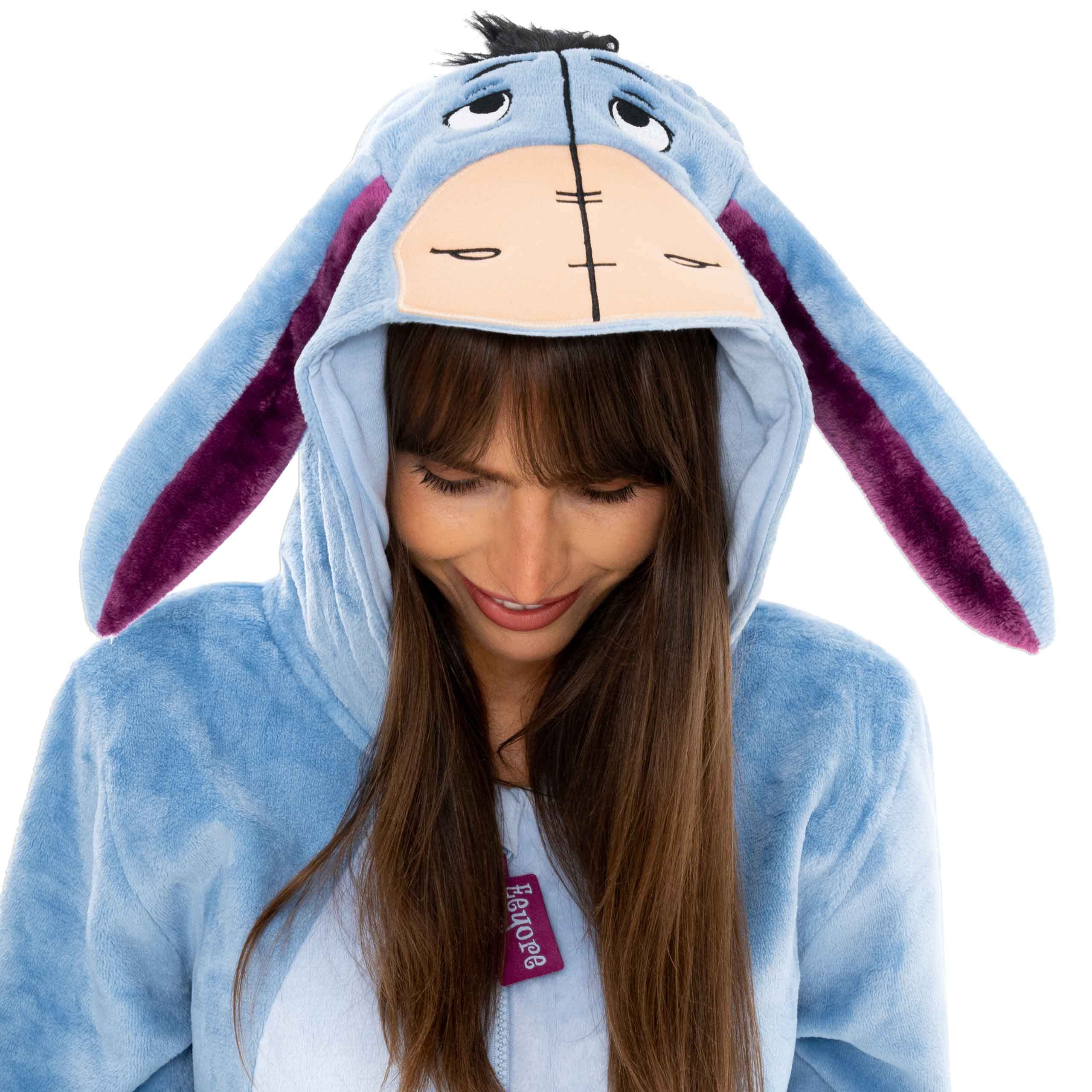Onesie Disney Z Eeyore Dla Kobiet | Kostium Dla Dorosłych Z Eeyore | Damskie Pidżamy Polarowe | Oficjalna Merchandise Z Kubusia Puchatka