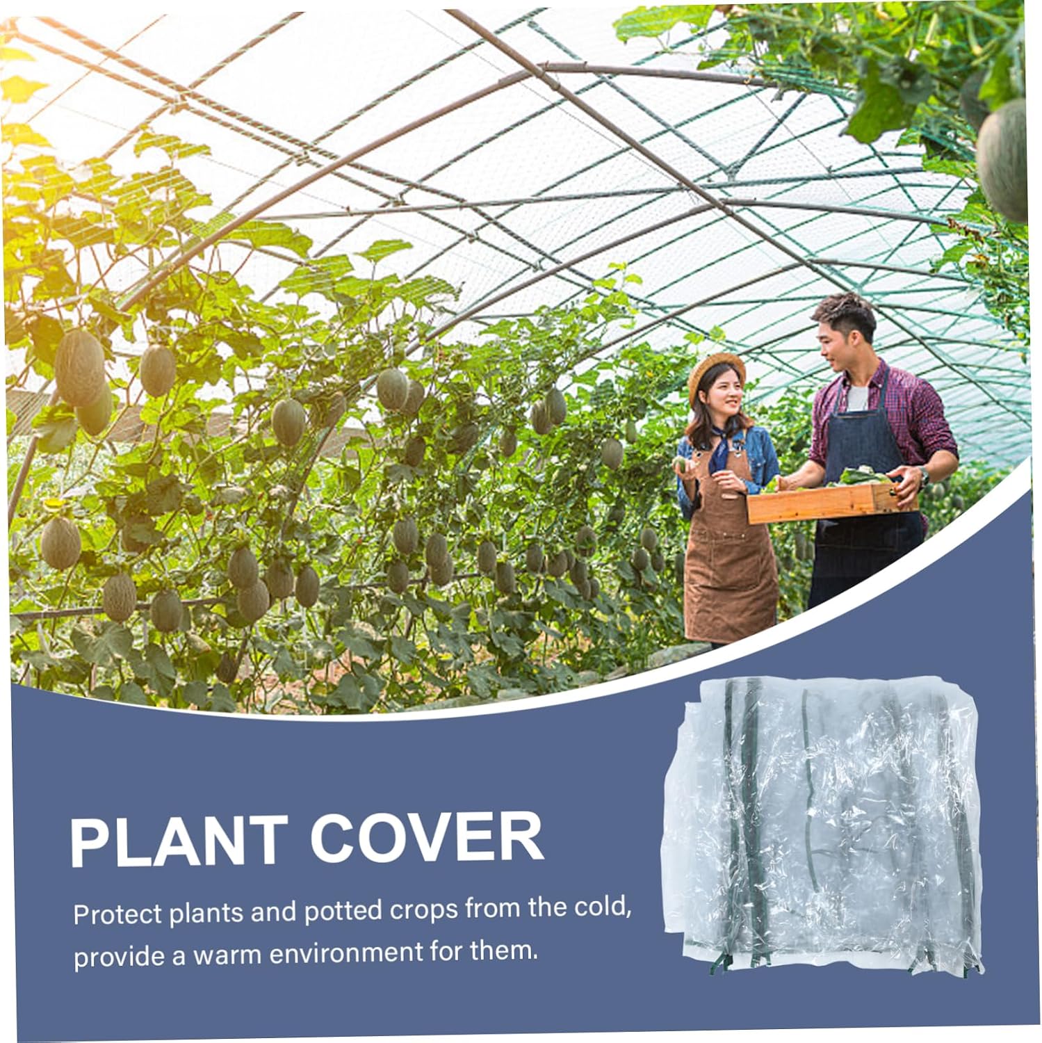 KESYOO 1Pc PVC Greenhouse Cover for Garden Grow Tent Greenhouse Tunnel Cover Easy to Store Fold for Plant Protection
