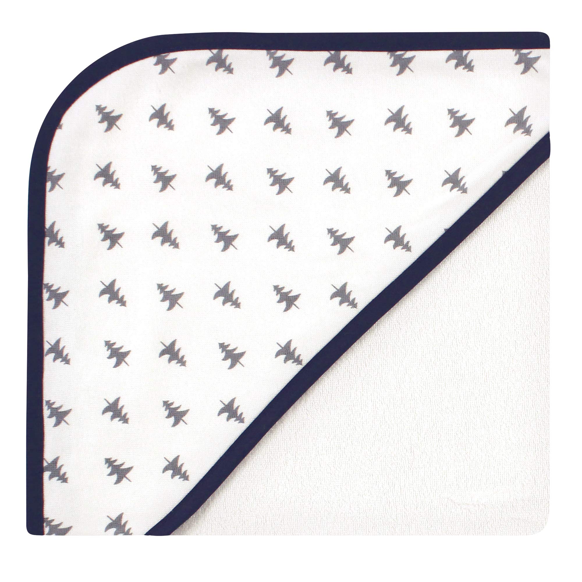 Hudson Baby Unisex Baby Cotton Rich Hooded Towels, Moose, One Size