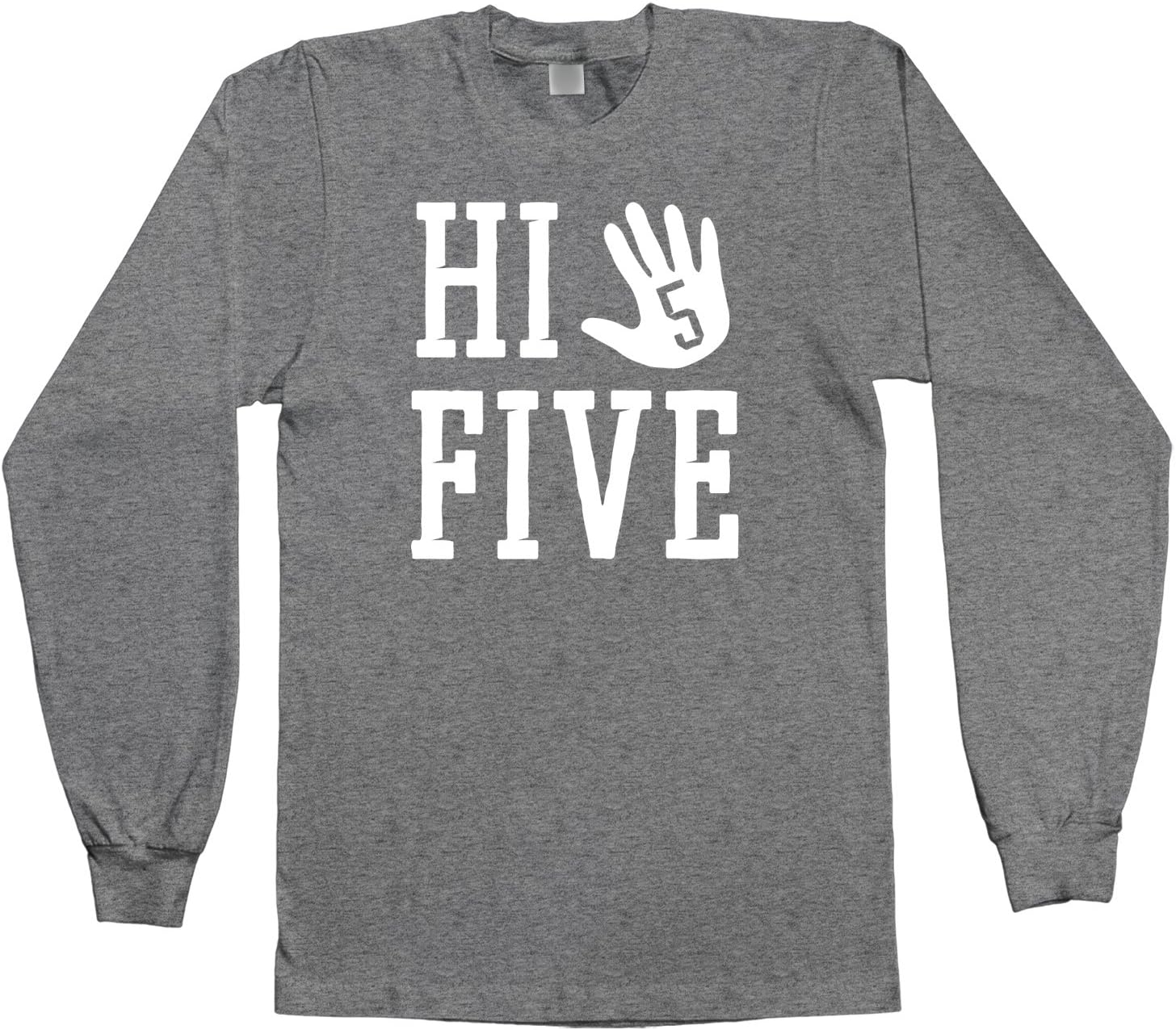 Threadrock Kids Hi Five 5th Birthday Youth Long Sleeve T-Shirt