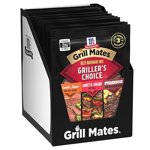 McCormick Grill Mates Griller's Choice - Mezcla de adobo de ternera, 1.12 onzas (paquete de 12)