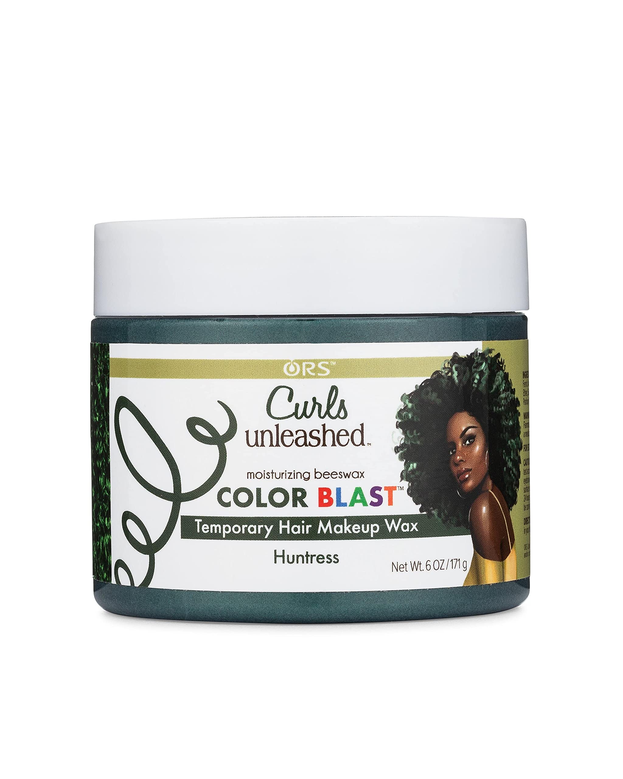 Curls Unleashed Color Blast Hair Wax, Temporary Curl Defining Wax, Huntress, (6.0 oz)