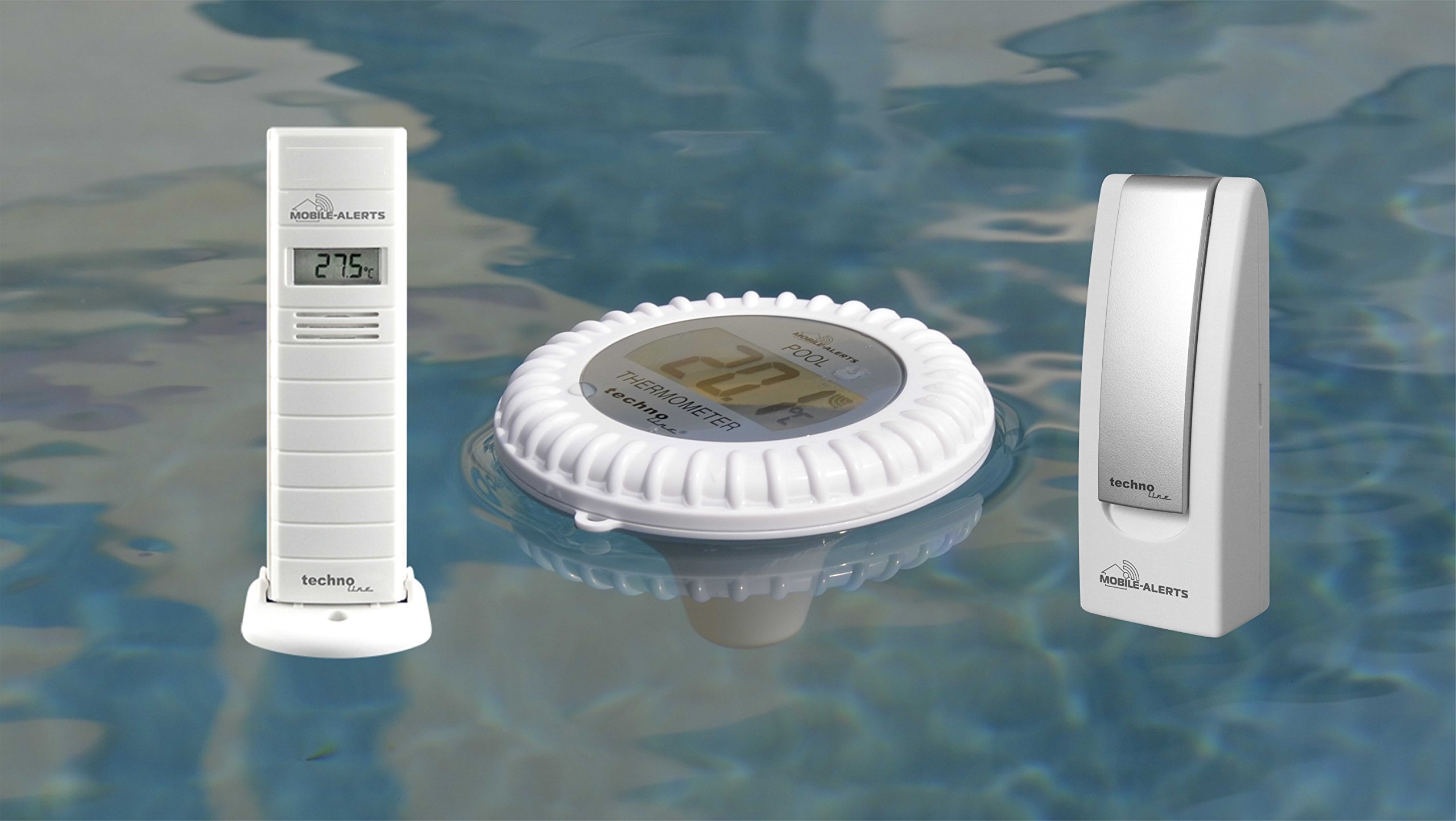 Technoline POOLTHERMOMETER MA 10070 Mobile ALERTS Gateway + POOLSENDER und Thermo HYGRO Sender