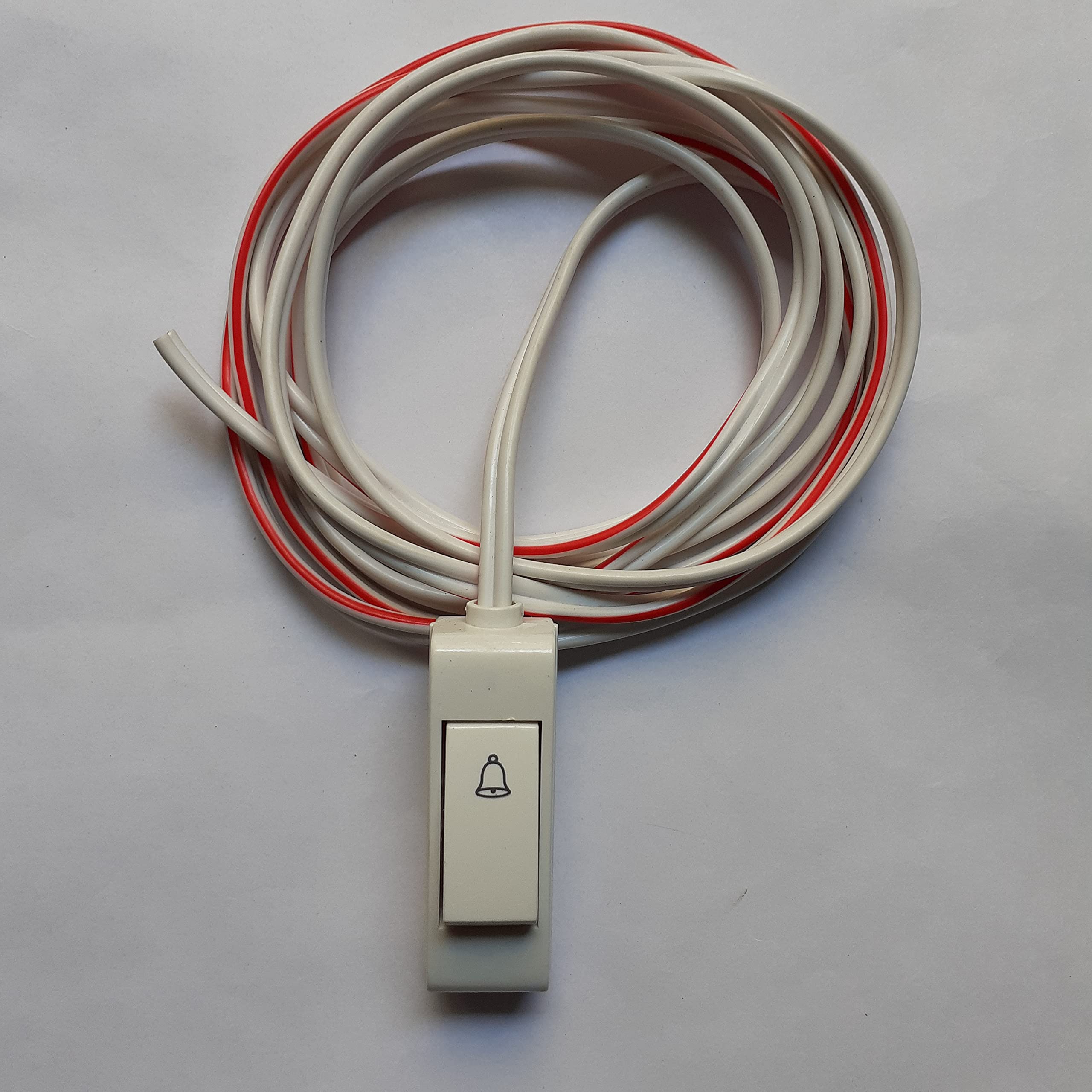 Hanging Bell Switch (Non Modular) Color- White with 1.5 Meter Wire Complete Set of 1-image-34