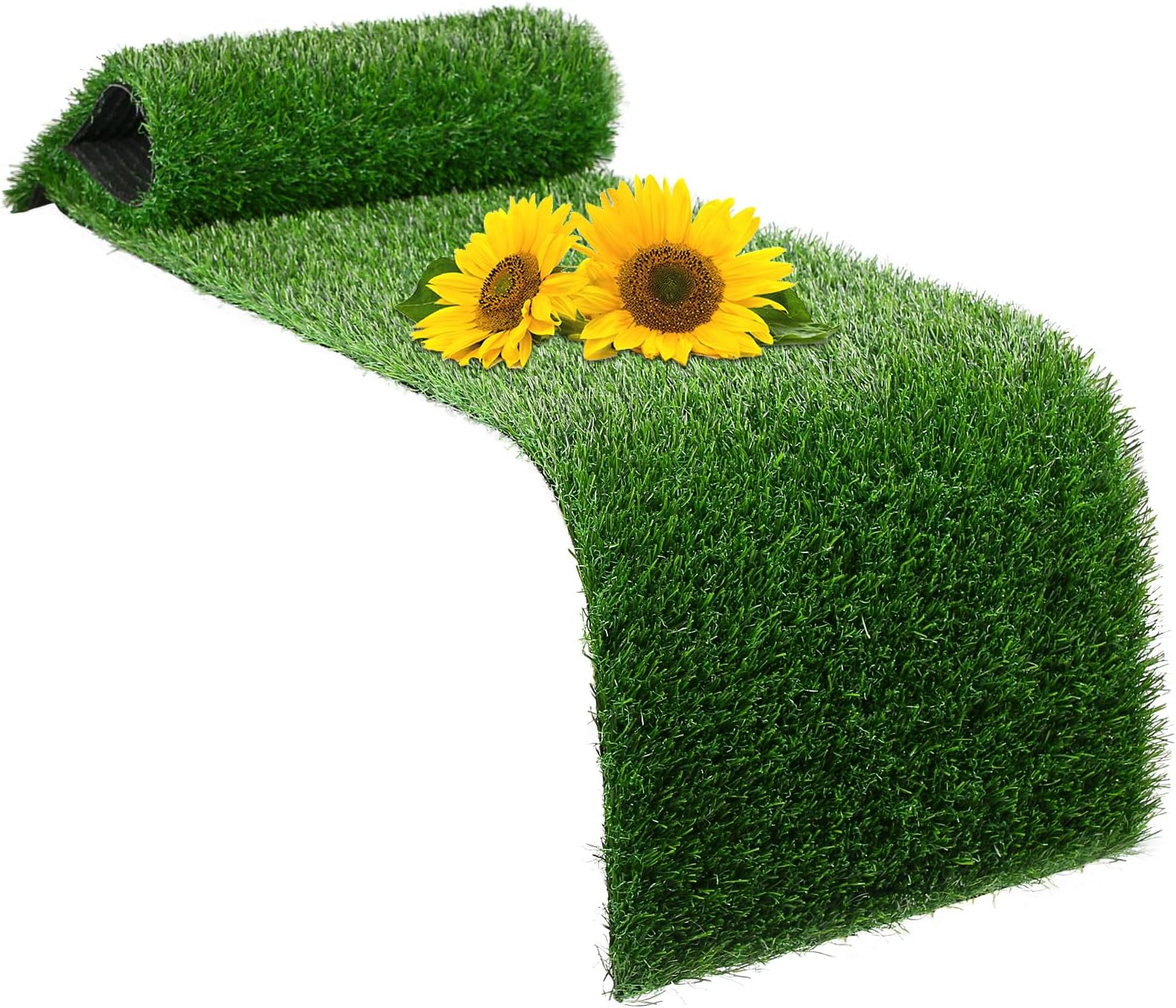 XLX TURFGreenery Artificial Grass Runner for Table Centerpiece Decor 12 X 36 Inch, Fake Grass Birthday Party, Synthetic Grass Patch Rug for Dogs