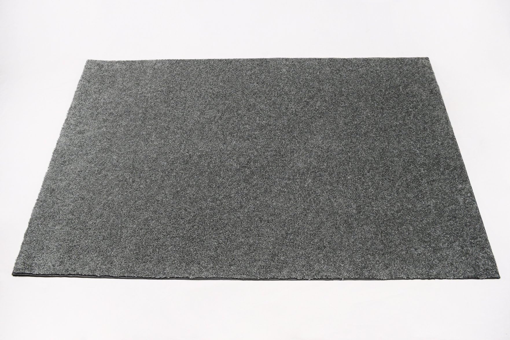 Soft Contemporary Solid Grey Bound Loop Carpet Area Rug - 8’x10’