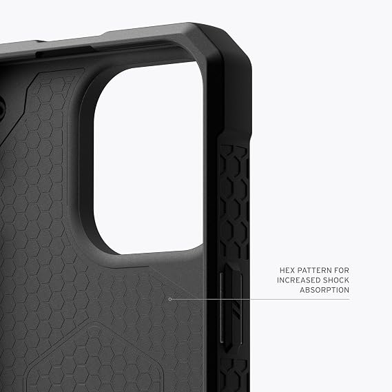 URBAN ARMOR GEAR UAG Case Compatible with iPhone 15 Pro Max Case 6.7 Monarch Pro Black Built-in Magnet Compatible with MagSafe Charging Premium Rugged Military Grade Dropproof Protective Cover