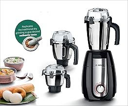 Bosch TrueMixx Pro Mixer Grinder MGM6632MIN, 750W 3 Jars (Black)