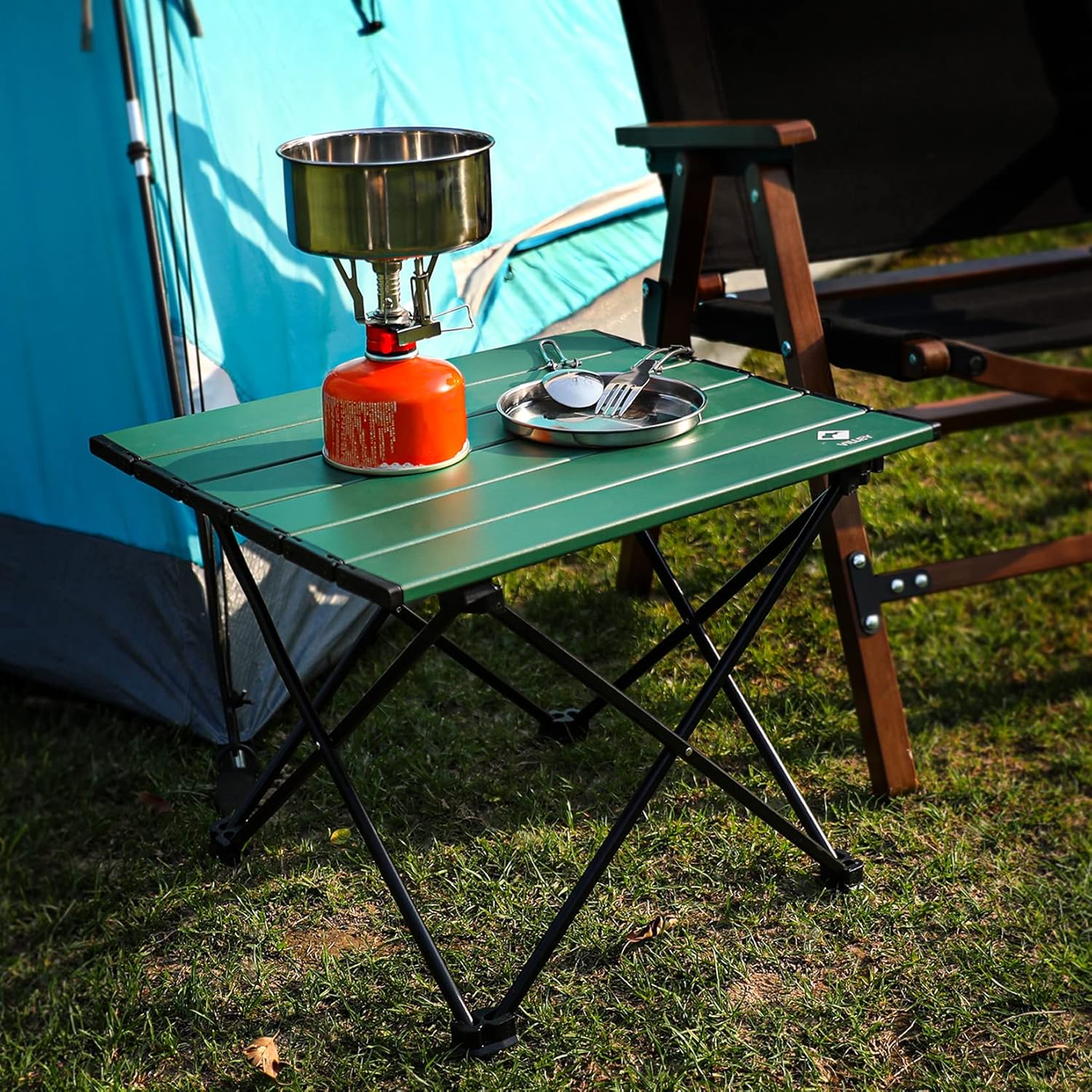Buy VILLEY Outdoor Table, Camping Table, Rollup Table, Aluminum
