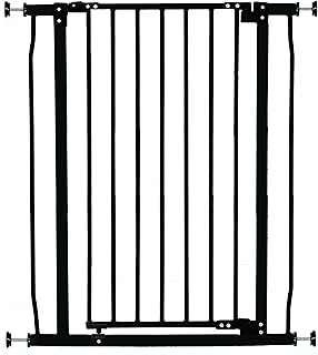 Dreambaby Liberty Extra-Tall Baby Safety Gate - Pressure Mounted Security Gates - Fits Openings from 75-81cm Wide - 93cm Tall - Black - Model G1962