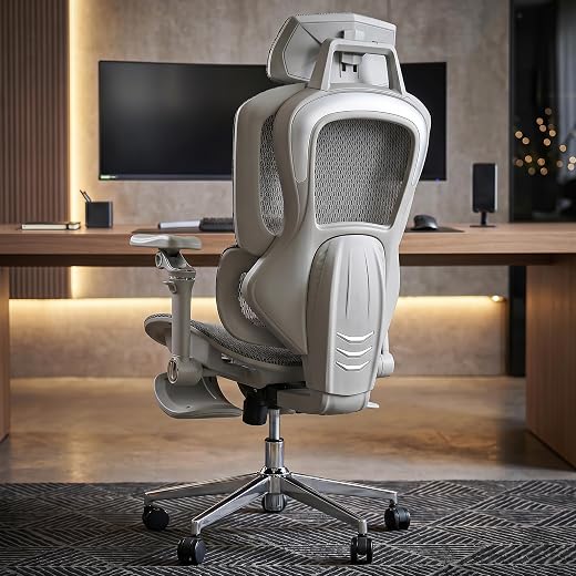 DROGO Magnus Ergonomic Office Chair for Work from Home, Computer Chair with 7D Armrest, Headrest, Curved Lumbar Support, A...