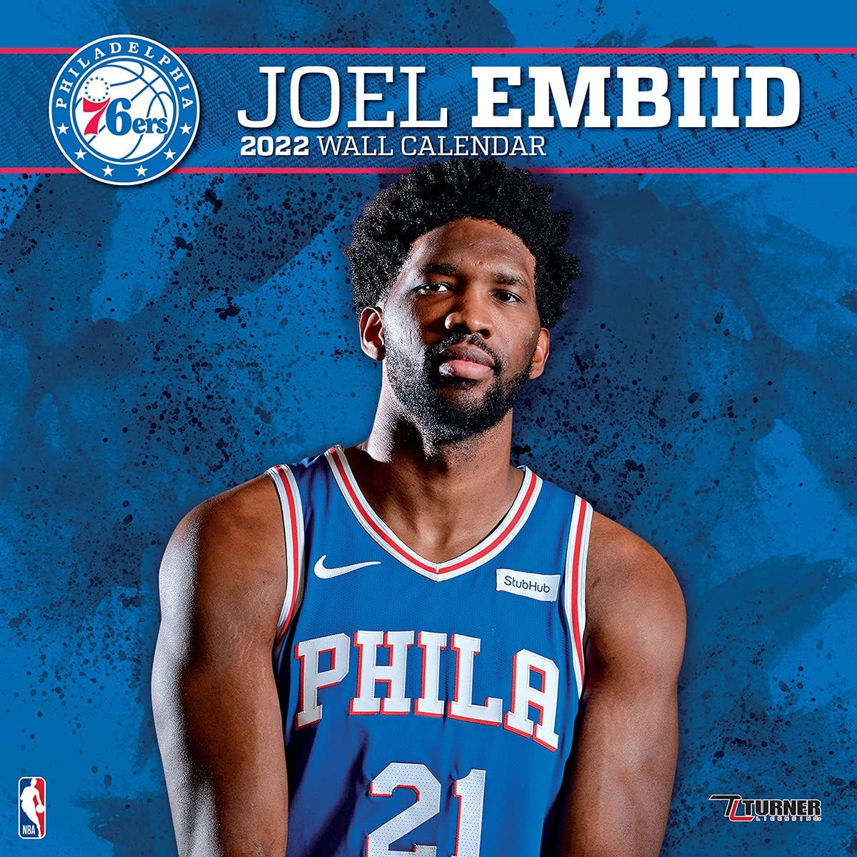 TURNER SPORTS Philadelphia 76ERS Joel EMBIID 2022 12X12 Player Wall Calendar (22998012167)
