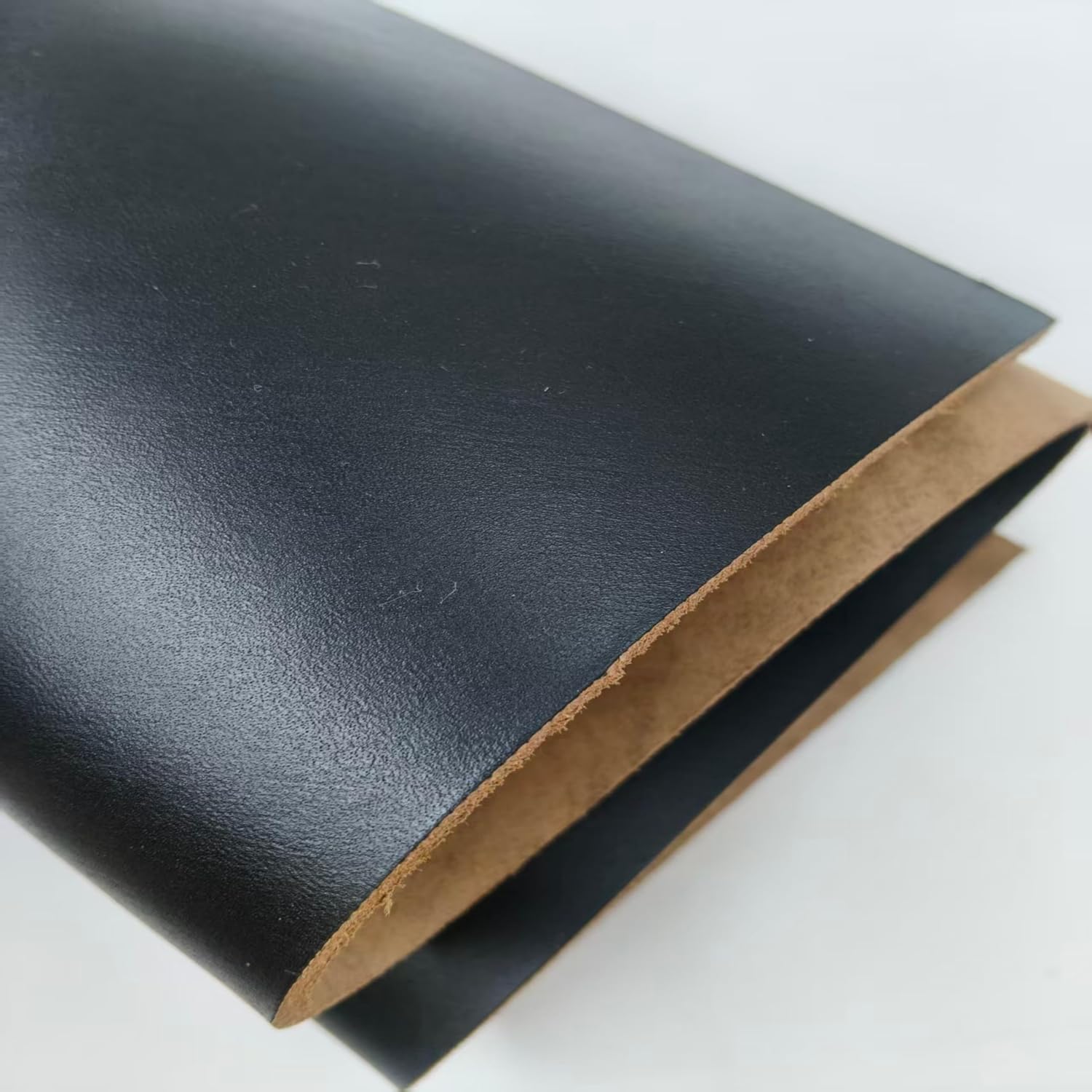 Premium Vegetable Tanned Leather Sheet, 3-4mm Thick, Top Cowhide for Tooling and Carving, Multiple Colors (Painted Black 12" x 24 ")