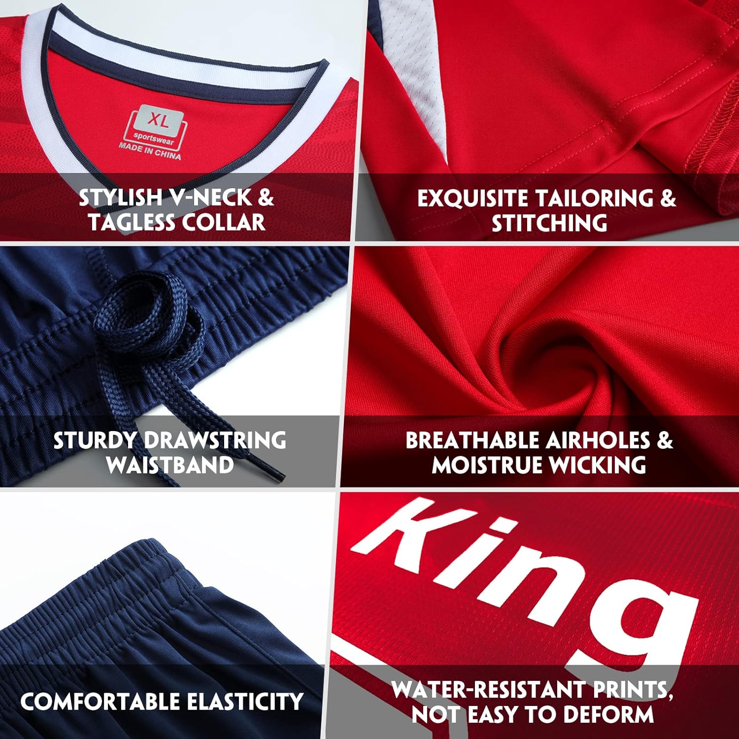 LAIFU Custom Soccer Jersey, Personalized Name,Team Name/Number/Logo Soccer Jersey - Image 3