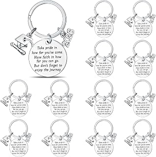 Sasylvia Graduation Keychain 2026 Bulk Inspirational Graduation Gift Keychain 2026 Class Keychains Gifts Motivational