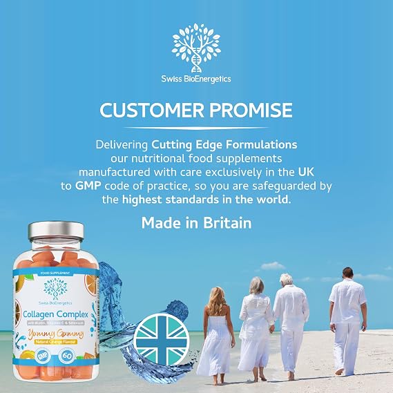 Collagen Complex Natural Orange Flavour Chewable Gummies