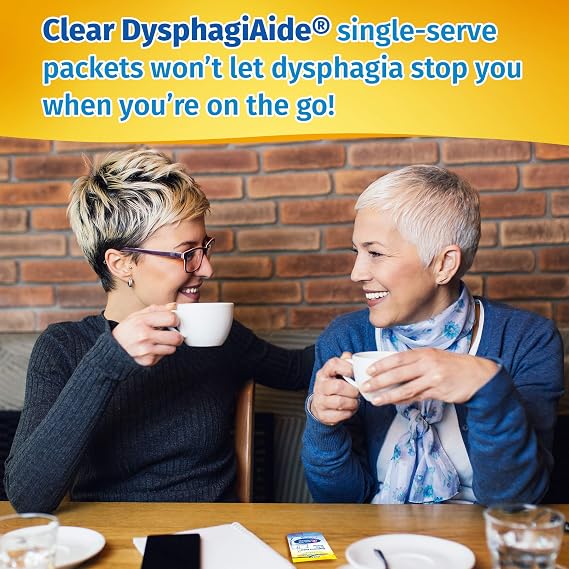عبوة DysphagiAide شفافة من المستوى 2، سميكة قليلاً، 24 قطعة، عبوة فردية تحتوي على 400 برطمان تقديم