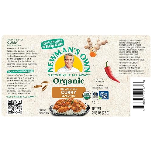 Miniatura 2 de Newman Condimento orgánico de curry de estilo indio propio especias perfectas para curry polvo de curry certificado orgánico USDA sin conservantes