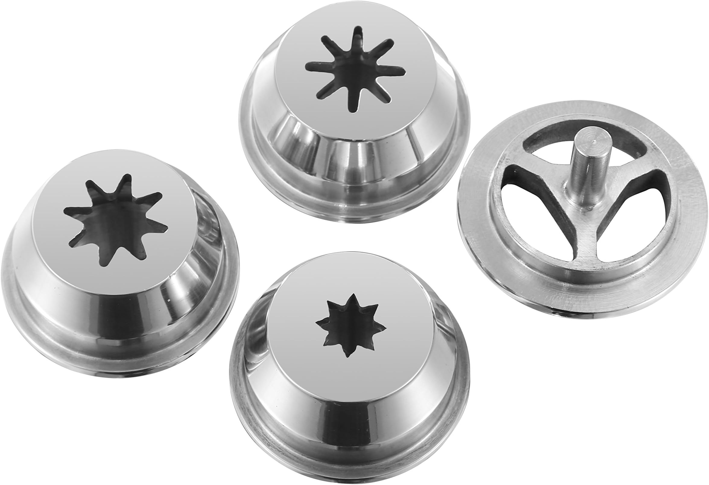 Deer Stainless Steel Hollow Nozzles Attachment for Spanish Churro Maker Machines - 3 Sizes