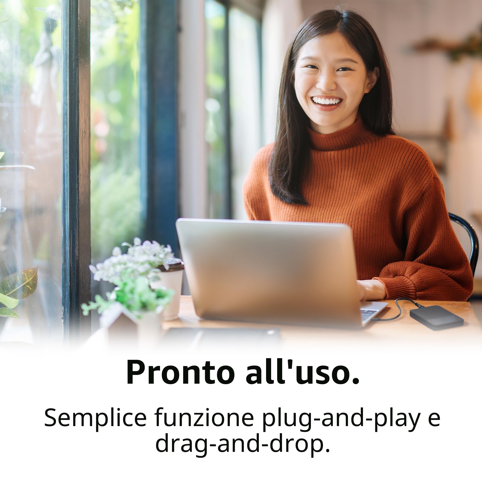 Toshiba Canvio Ready da 1 TB - Disco rigido esterno portatile da 2,5 pollici con USB 3.2 Gen 1 ad alta velocità, compatibile con Microsoft Windows 8.1, 10, 11 e macOS, nero (HDTB410EK3AA)