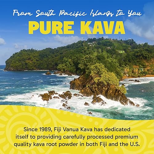 Miniatura 5 de Fiji Vanua Kava Relax, suplemento puro de kava kava con propiedades calmantes, infundido con amapola de California, lúpulo, cráneo y pasiflor, gotas