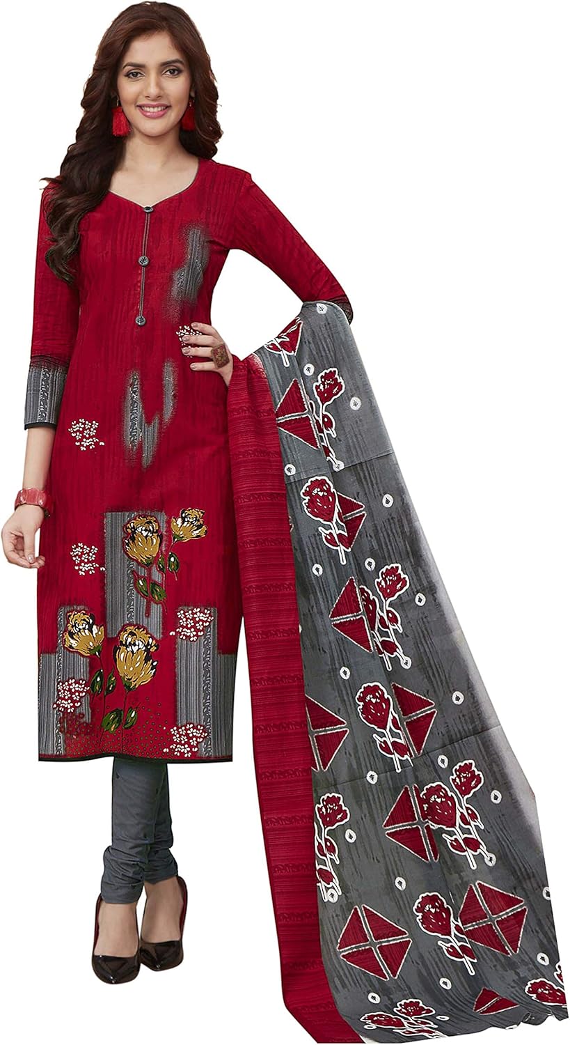 Miraan Women's Cotton Printed Readymade Salwar Suit